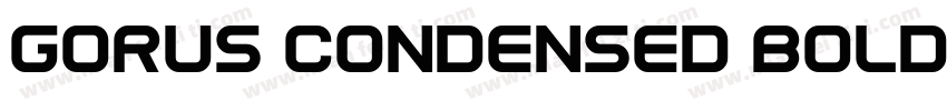 Gorus Condensed Bold字体转换